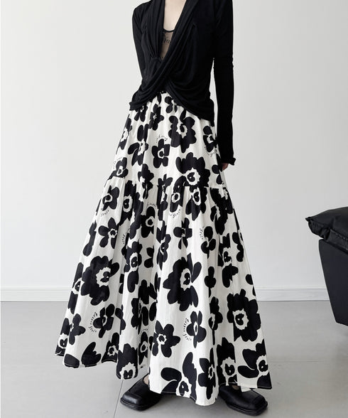 Floral Canvas Skirt